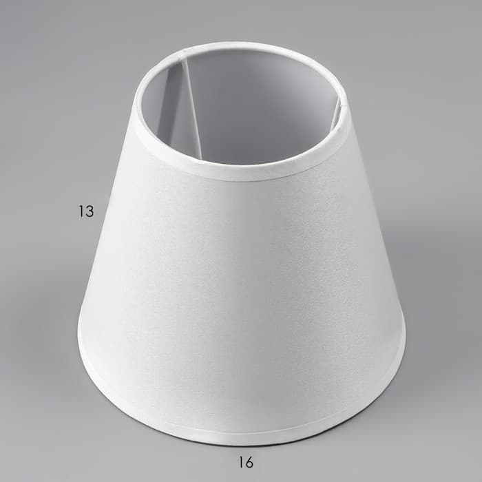 Абажур Е14, 15.5×15.5×13.7 см, белый