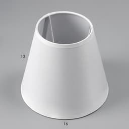 Абажур Е14, 15.5×15.5×13.7 см, белый