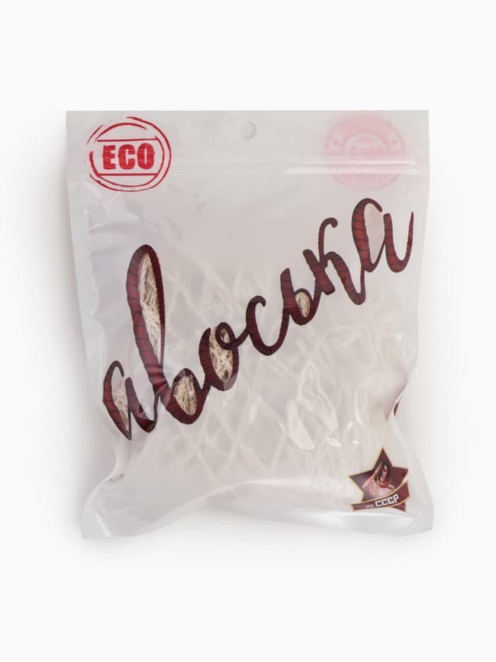 Сумка - авоська плетёная, ручка 12 см, клетка 1.5 см, бежевая