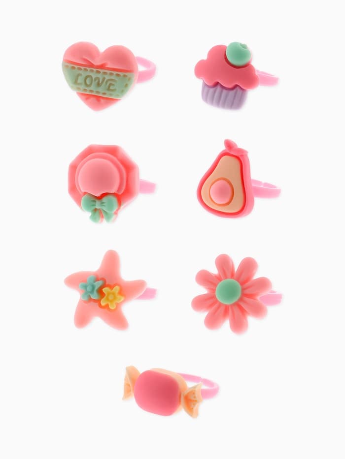 Кольцо «Выбражулька. Гастрономия», форма МИКС, фасовка 100 шт. разноцветное, безразмерное