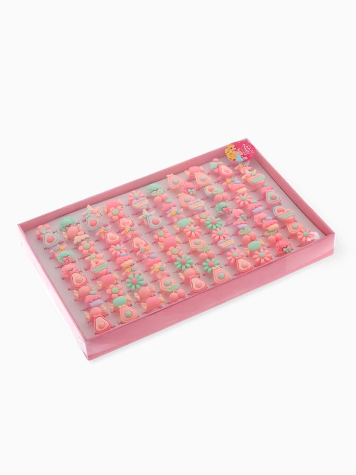 Кольцо «Выбражулька. Гастрономия», форма МИКС, фасовка 100 шт. разноцветное, безразмерное