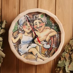Часы для бани «№4», настенные, с рисунком