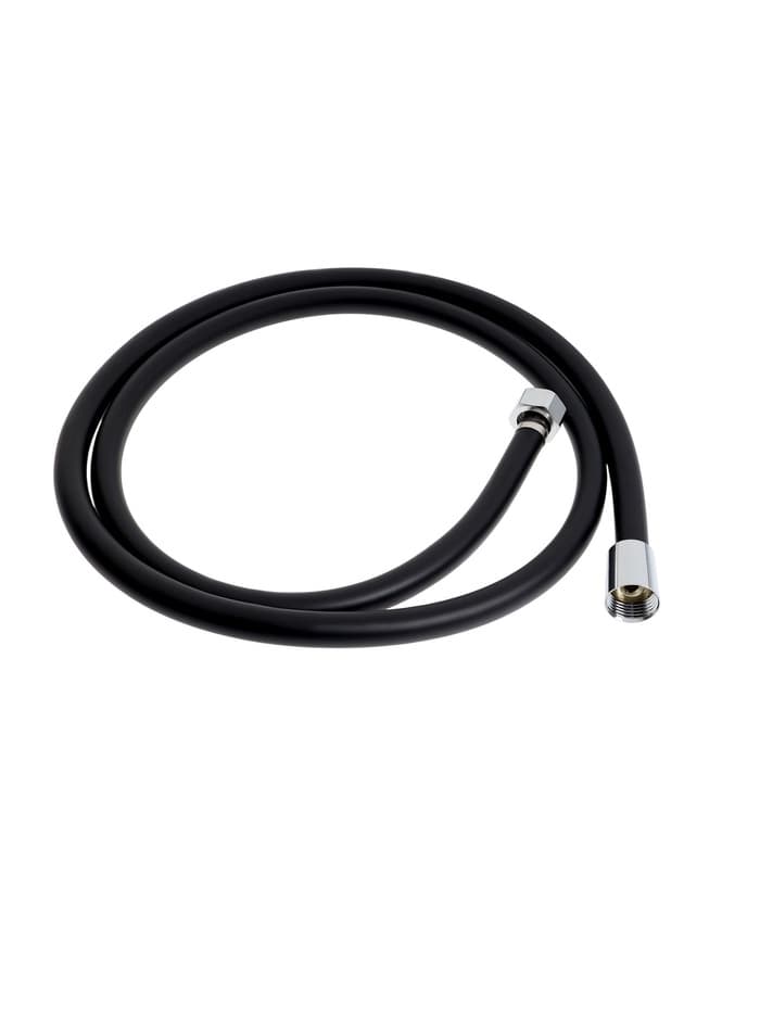 Душевой шланг ZEIN Z09PB, 150 см, антиперекручивание, латунные гайки, черный, Имп/Имп