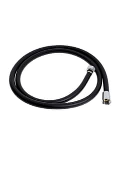 Душевой шланг ZEIN Z09PB, 150 см, антиперекручивание, латунные гайки, черный, Имп/Имп