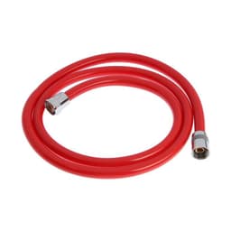 Душевой шланг ZEIN Z12PM, 150 см, антиперекручивание, латунные гайки, бордовый, Имп/Имп