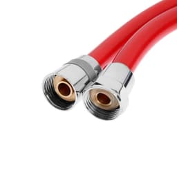 Душевой шланг ZEIN Z12PM, 150 см, антиперекручивание, латунные гайки, бордовый, Имп/Имп