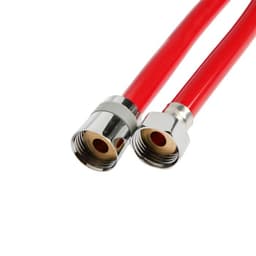 Душевой шланг ZEIN Z12PM, 150 см, антиперекручивание, латунные гайки, бордовый, Имп/Имп