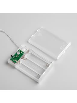 Гирлянда «Нить» 4 м, IP20, прозрачная нить, 40 LED, 2 режима, батарейки AAх3 (нет в комплекте), свечение фиолетовое