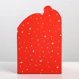 Коробка новогодняя для мини-букетов «С Новым годом», Дед Мороз, 12×17×10 см