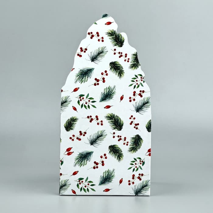 Коробка новогодняя для мини-букетов «С Новым годом», 12×17×10 см