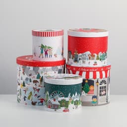Набор подарочных коробок 5 в 1 «С Новым годом», 13×14‒19.5×22 см