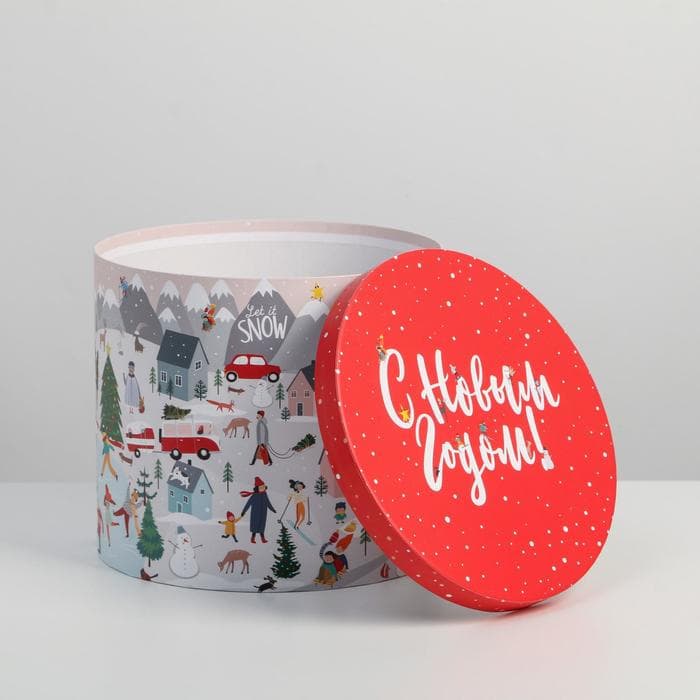 Набор подарочных коробок 5 в 1 «С Новым годом», 13×14‒19.5×22 см