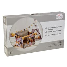 Качели детские подвесные Polini kids «Зверушки», жёлтые