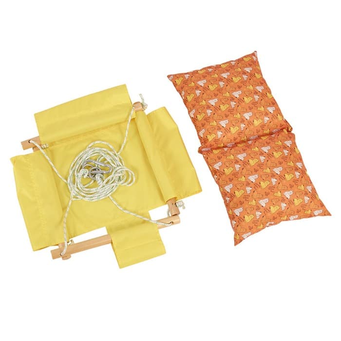 Качели детские подвесные Polini kids «Зверушки», жёлтые