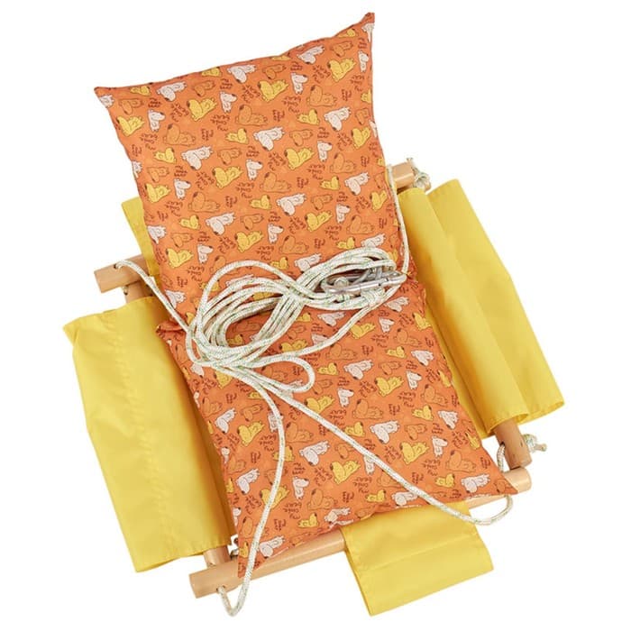 Качели детские подвесные Polini kids «Зверушки», жёлтые