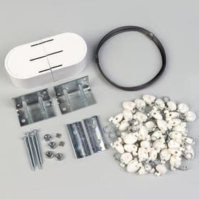 Карниз-струна 7 м, с пластмассовыми зажимами, 40 шт., белый