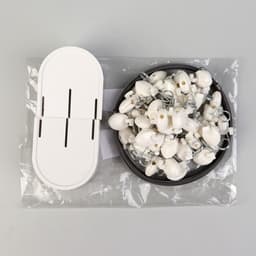 Карниз-струна 7 м, с пластмассовыми зажимами, 40 шт., белый