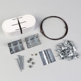 Карниз-струна 3.5 м, с металлическими зажимами, 20 шт., белый