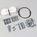 Карниз-струна 3.5 м, с металлическими зажимами, 20 шт., белый