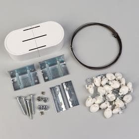 Карниз-струна 3.5 м, с пластмассовыми зажимами, 20 шт., белый