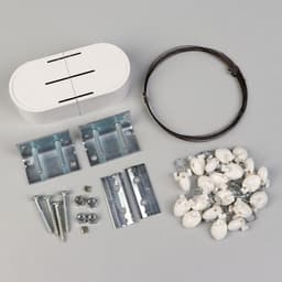 Карниз-струна 3.5 м, с пластмассовыми зажимами, 20 шт., белый