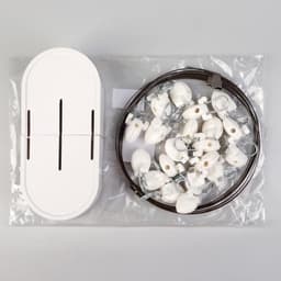 Карниз-струна 3.5 м, с пластмассовыми зажимами, 20 шт., белый