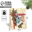 Пакет подарочный новогодний ламинированный «С Новым годом!», MS 18×23×8 см