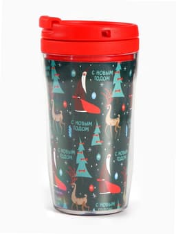 Чай новогодний чёрный «С Новым годом» 20 г, в термостакане 250 мл.