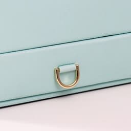 Шкатулка для украшений «Одуванчики и пальмовые листья», с зеркалом, искусственная кожа, 8.7×14.3×18.2 см