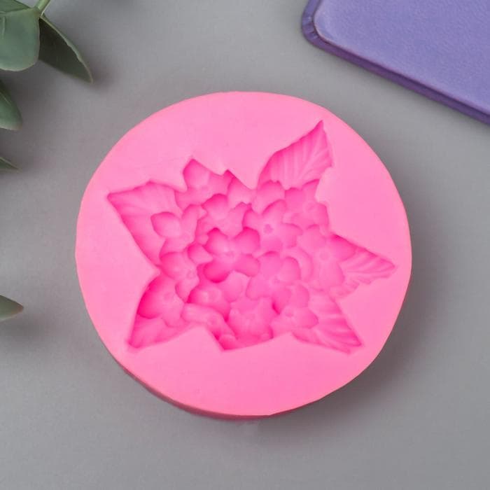 Молд силиконовый «Незабудки» 2.6×5.7×5.7 см