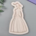 Молд силиконовый «Девушка в шляпке и пышном платье»