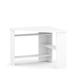 Стол компьютерный «КСТ-02», угловой, 3 полки, 900×900×740 мм, цвет белый