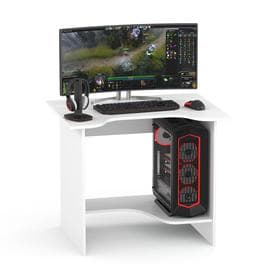 Стол компьютерный «КСТ-03», с полкой для системного блока, 900×670×740 мм, цвет белый