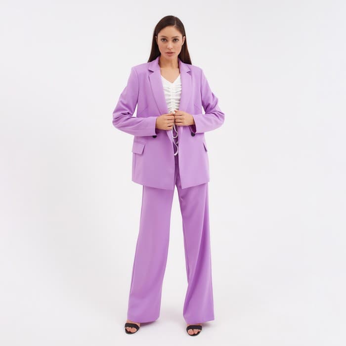 Брюки женские прямые MIST: Pants, размер 46, лиловый