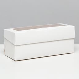 Упаковка на 3 капкейка с окном, целлюлоза, 25×10×10 см
