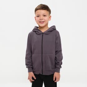 Толстовка с капюшоном для мальчика KAFTAN: Rock on, серая, размер 32 (110-116 см)