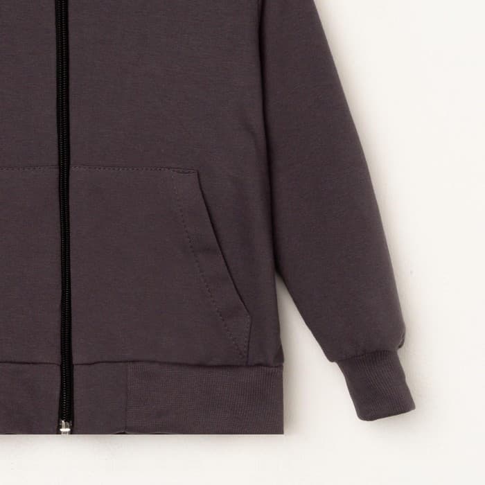 Толстовка с капюшоном для мальчика KAFTAN: Rock on, серая, размер 32 (110-116 см)