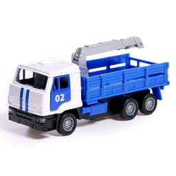 Машина металлическая «KAMAZ эвакуатор», 12 см, открываются двери, подвижные детали, инерция, скорая помощь 7.5 см