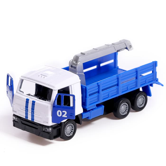 Машина металлическая «KAMAZ эвакуатор», 12 см, открываются двери, подвижные детали, инерция, скорая помощь 7.5 см