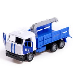 Машина металлическая «KAMAZ эвакуатор», 12 см, открываются двери, подвижные детали, инерция, скорая помощь 7.5 см