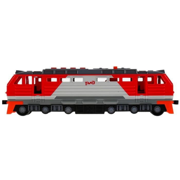 Модель «Тепловоз РЖД», 30 см, световые и звуковые эффекты, двери, 4 кнопки, инерция