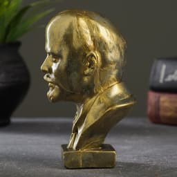 Бюст «Ленин В.И.», фигурка гипс, под латунь, 13×8×8 см
