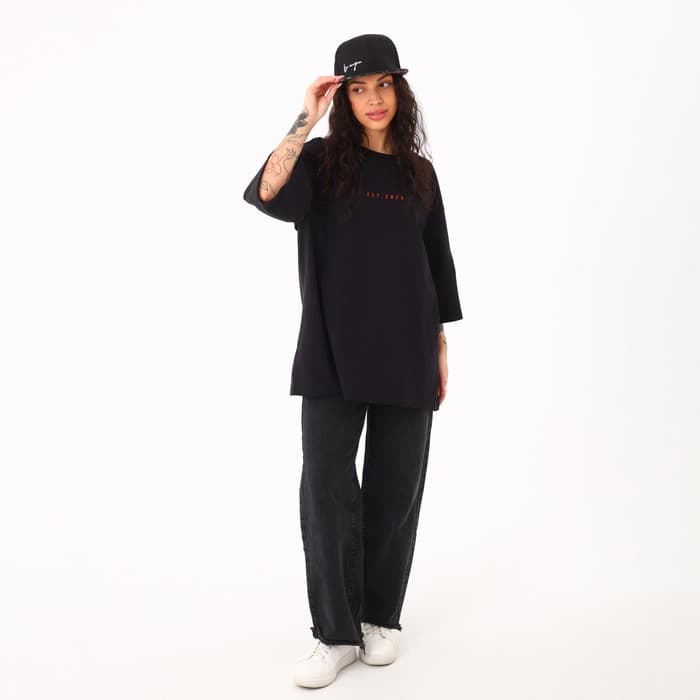 Кепка женская с прямым козырьком Be unique, чёрный р-р56