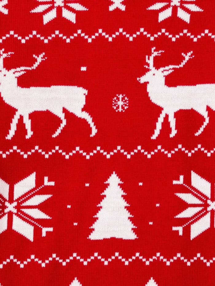 Джемпер детский новогодний вязаный KAFTAN: New Year, красный, рост 110-116 см