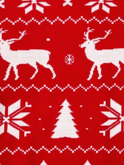 Джемпер детский новогодний вязаный KAFTAN: New Year, красный, рост 110-116 см