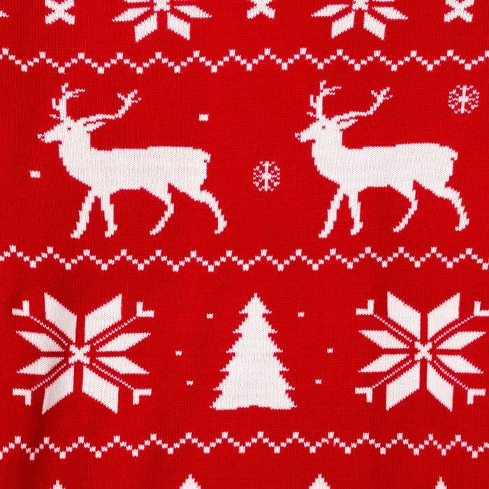 Джемпер детский новогодний вязаный KAFTAN: New Year, красный, размер 30 (98-104 см)