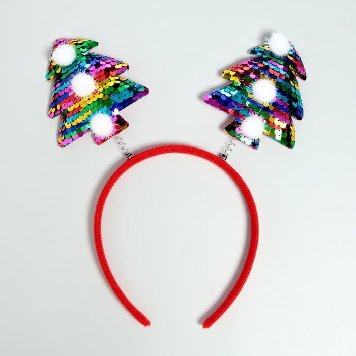 Ободок новогодний карнавальный «Ёлочки»