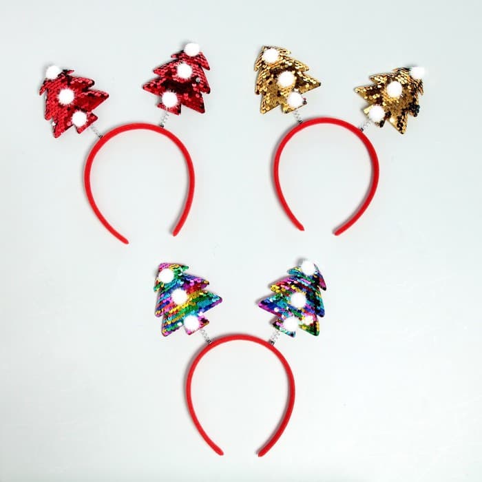 Ободок новогодний карнавальный «Ёлочки»