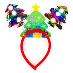 Ободок новогодний карнавальный «Ёлочки»