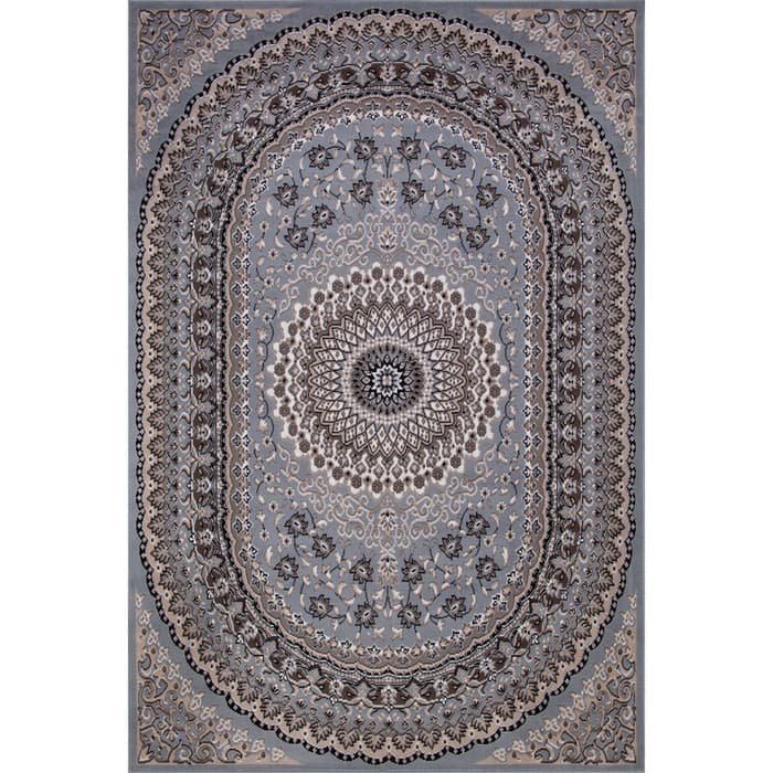 Ковёр прямоугольный Merinos Sierra, размер 150×190 см, голубой/коричневый